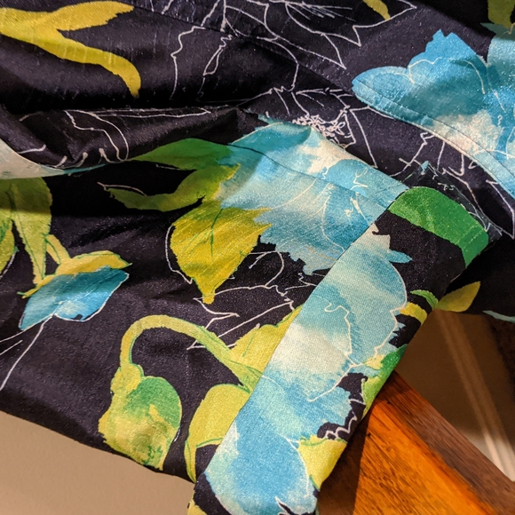 Susan Graver Floral 100% Polyester Lined XL Jacket - Picture 4 of 4